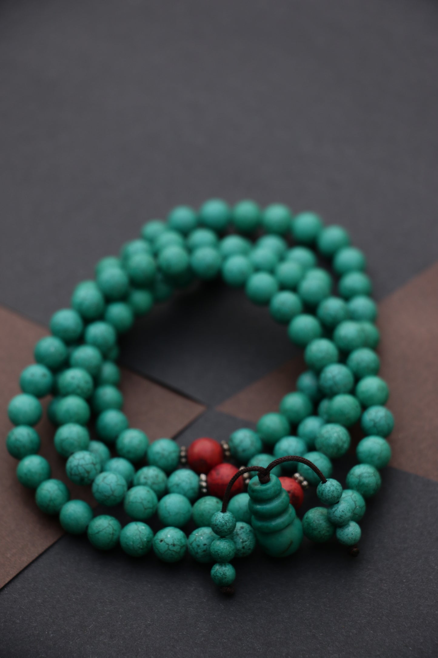 Turquoise prayer mala beads