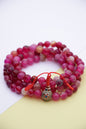 Pink Agate Prayer Beads Mala
